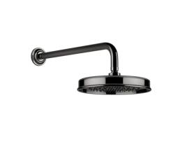 Duche mural anticalcário GESSI Venti20, D229mm, com articulação e braço mural 389mm, montagem na parede, 65148