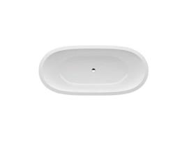 Banheira de Encastrar Mineral Il Bagno Alessi One 1780X820X460Mm Sem Iluminação Subaquática Branca LAUFEN