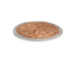 Tapete SAN IGNACIO Borda Natural Coleção Fibra Cinzento (30x30)
