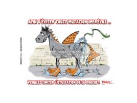 Chuveiro Mutante com Placa Humorística FR8MAN