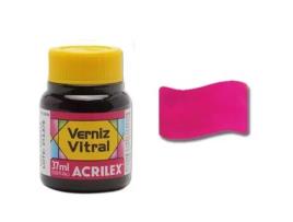 Verniz Vitral ACRILEX 37Ml Rosa 537