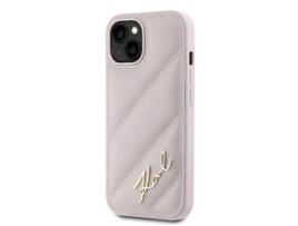 Capa para iPhone 14 KARL LAGERFELD Pele Sintética Rígida Rosa