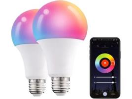 Pc 10W Led Smart Rgb Lâmpada de Luz Tuya Smart Life App Modo de Música Ajuste de Brilho Lâmpadas Inteligentes Que Funcionam com Alexa CHRUI