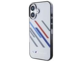 Capa para iPhone 16 BMW Pele Sintética Rígida Cinzento