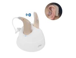 Gancho de Ouvido Sem Fio Amplificador de Som Bluetooth Recarregável para Idosos com Perda Auditiva NICECEE