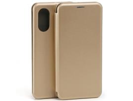 Capa para Oppo Oppo A17 BELINE Pele Sintética Magnética Dourado