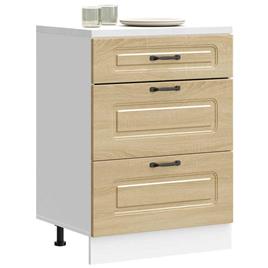 vidaXL Armário de cozinha baixo Kalmar sonoma madeira de carvalho