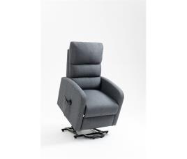 Cadeira de relaxamento elétrica confortável, recliner elevável, levanta pessoas, tecido 100% poliéster