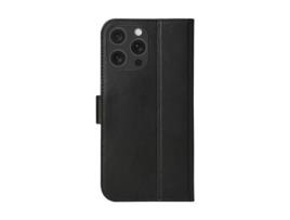 Capa Fólio Modelo Copenhaga Ranhura para iPhone 16 Pro Max DBRAMANTE1928 com Porta-Cartões Preto