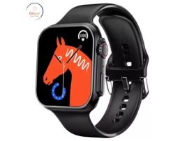 IWEAR Ws78 Plus 2.0'' Display Infinito Alu-Ceramic Dual Bt Call Smart Watch Monitor de Frequência Cardíaca Preto