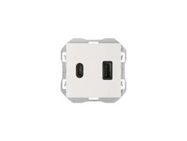 Carregador Duplo Smartcharge Usb Tipo C Simon 270 20000296 Antracite LEDKIA