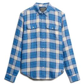 Superdry Camisa De Manga Comprida Merchant Linen Check