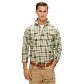 Superdry Camisa De Manga Comprida Merchant Linen Check