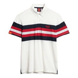 Superdry Polo De Manga Curta Lightweight Stripe