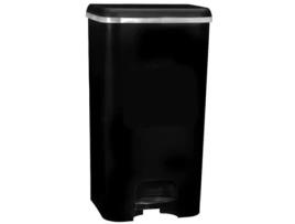 Balde Classe Pedal Preto 37L. COM-FORT HOUSE