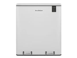 Caixote do lixo com pedal N°918 Les Collectors, 60 L, fecho silencioso, branco