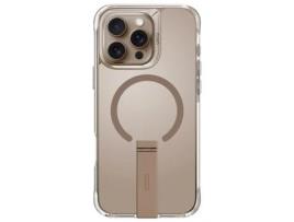 Capa para iPhone 16 Pro UNIQ Pele Sintética Dourado