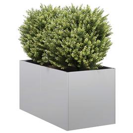 vidaXL Planter 40x80x40 cm aço galvanizado