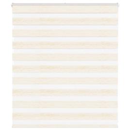 vidaXL Cortina de zebra 125x100 cm largura do tecido 120,9cm poliéster