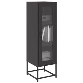 vidaXL Móvel alto 36x39x123 cm aço laminado a frio preto