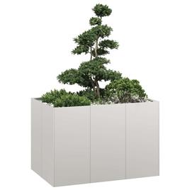vidaXL Plantador 120x80x80 cm aço inoxidável
