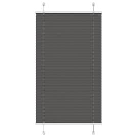 vidaXL Preto Plissada Cega 80x100 cm Largura Tecido 79,4 cm Poliéster