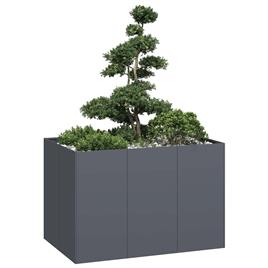 vidaXL Vaso floreira 120x80x80 cm aço antracite