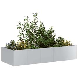 vidaXL Planter 200x80x40 cm aço galvanizado