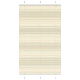 vidaXL Creme Plissada Cega 110x200 cm Largura Tecido 109,4cm Poliéster