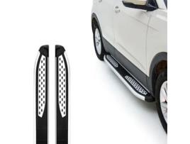 TURTLE Degrau Lateral Plus Chevrolet Trax All 2013 2014 2015 2016 2017 2018 2019 2020 2021 2022 2023 2024 Suv Prateado