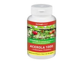 Acerola 1000 Vitamina C de Origem Natural Prebióticos INELDEA