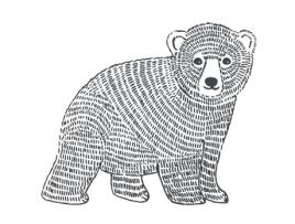 Adesivo Urso LILIPINSO 47 X 40 Cm
