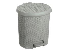 Caixote Do Lixo KEEEPER 11 5L com Tampa Cinza Nórdico