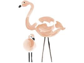 Adesivo LILIPINSO Flamingos Rosa 64 X 85 Cm