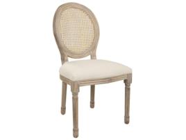 Cadeira de Sala de Jantar ALEXANDRA HOUSE LIVING Bege 46 x 96 x 48 cm