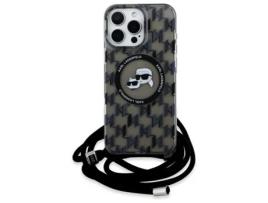 Capa para iPhone 16 Pro Max KARL LAGERFELD Rígida Preto