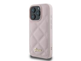 Capa Logótipo para iPhone 16 Pro GUESS Rígida Rosa