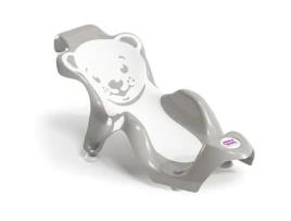 OKBABY Buddy Segurança Anatômica com Assento de Borracha Antiderrapante para Banho de Recém-Nascidos de 0 a 8 Meses 8 kg Cinza