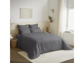 Conjunto de Capas de Edredão UNIVERS DÉCOR Completo Antracite Unicolor Algodão Multicor - 6pcs (200 cm)