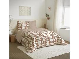 Conjunto de Lençol COTON PUR Cama Mykonos Sienna Algodão Multicor - 4pcs (190 cm)