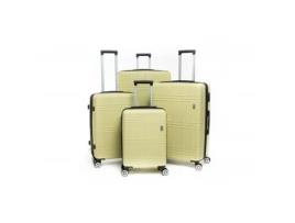 Conjunto de 4 Malas Expansíveis em Abs Rígido Xxl 30% Volume LYS PARIS 2121/4 Verde Oliva