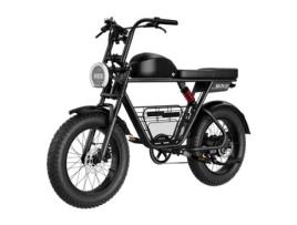 Bicicleta Elétrica Todo-O-Terreno para Adultos Moto com Pneu Gordo de 20 com Bateria 48V 21Ah e Cesto de Carga GUNAI-T