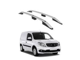 TURTLE Calha de Telhado Crown Mercedes-Benz Citan All 2012 2013 2014 2015 2016 2017 2018 2019 Swb Prateado