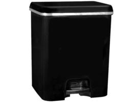 Balde Ecológico Duo Pedal Preto 52L. COM-FORT HOUSE