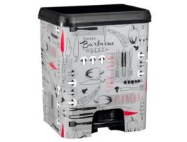 Cubo Ecológico Duo Pedal Dec. Cozinha Iml 52L. COM-FORT HOUSE