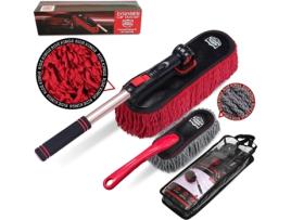 Duster para Carro com Cabo Extensível Kit de Escova de Detalhamento para Limpeza Externa MEOIRUERY