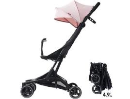 Carrinho de Cabine BEBE2LUXE Piko de Avião Ultracompacto e Leve Rosa