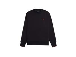 Sweatshirt de Homem FREDPERRY Algodão Preto (XL)
