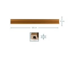 Painel Ripado Largo Castanho Claro 120Cm X 12Cm KIAUSE