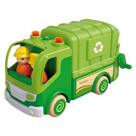 Camião de lixo verde com rodas de madeira Wb004-P INNOVATOYS